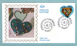 FDC France 2001 - Saint Valentin - Cœur 2001 De Christian Lacroix - YT 3368 - Paris - 2000-2009