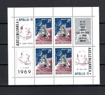 Romania 1969 Space, Apollo 11, S/s MNH - Europa