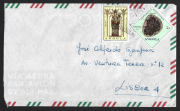 Carta Com Obliteração Catumbela, Angola 1973. Rocha Gondwanidium. N.Sra. Da Esperança. Álvares Cabral - Angola