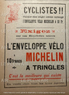 1911 BIBENDUM MICHELIN - CYCLISTES - L’ENVELOPPE VÉLO MICHELIN - PUB - LE PLEIN AIR - 1900 - 1949