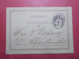Marcophilie SUEDE Entier Postal 04/07/1879 (B310) - Postwaardestukken