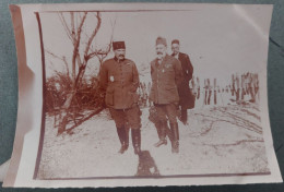 ESSAD PACHA TOPTANI Et Mr KRAJEWAK -  Ehemaliger Ministerpräsident Von Albanien- ORIGINAL PHOTO HIVER 1917/18 Monastir - Albania