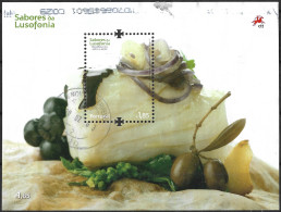 Portugal – 2009 Portuguese Food Used Souvenir Sheet - Usati