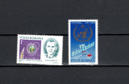 Romania 1971/1973 Space, Yuri Gagarin, Meteorology 2 Stamps MNH - Europa