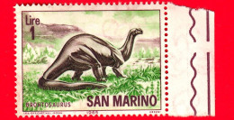 Nuovo - MNH - SAN MARINO - 1965 - Animali Preistorici - Brontosauro  - 1 L. - Nuevos