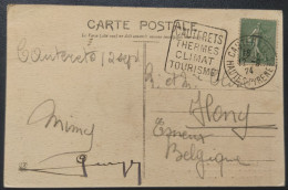 Carte Postale Cauterets Oblitération Daguin Cauterets 1924 - 1921-1960: Moderne