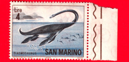 Nuovo - MNH - SAN MARINO - 1965 - Animali Preistorici - Elasmosauro  - 4 L. - Ungebraucht