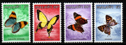 Malawi 1984 - Mi.Nr. 432 - 435 - Postfrisch MNH - Tiere Animals Schmetterlinge Butterflies - Schmetterlinge