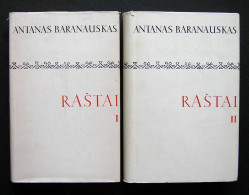 Lithuanian Book / Raštai (1, 2 Tomai) By Baranauskas 1970 - Kultur