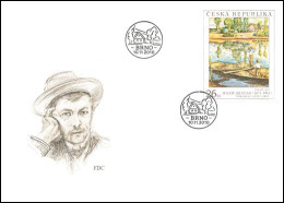 FDC 662 Czech Republic Milos Jiranek, Sanders 2010 - Modernos