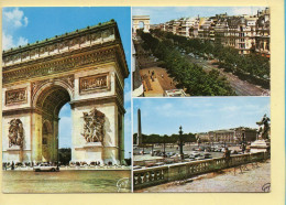 PARIS : Multivues / 3 Vues (animée) (voir Scan Recto/verso) - Multi-vues, Vues Panoramiques