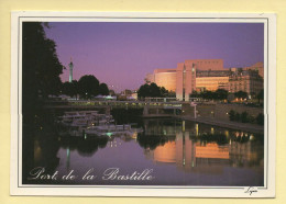 PARIS La Nuit : Port De La Bastille (voir Scan Recto/verso) - París La Noche