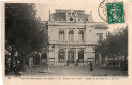 RE:Lons Le Saunier Le Théâtre ,  1848-1903 Façade De La Place De La Liberté  Correspondance  Ceyzériat - Lons Le Saunier