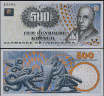 Denmark 500 Kroner. 2008 Paper Unc. Banknote Cat# P.63e - Dänemark