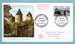 FDC France 1960 - Château De Fougères - YT 1236 - Fougères - 1960-1969