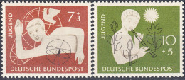 GERMANY 1956, YOUTH, COMPLETE MNH SERIES With GOOD QUALITY, *** - Unused Stamps