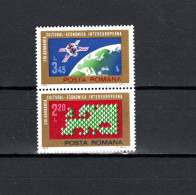 Romania 1974 Space, Intereuropa Set Of 2 MNH - Europa