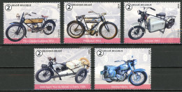 BE   5202 - 5206   XX    2024  ---    Motos Emblématiques De Belgique  --  Timbres Du Bloc BL326 - Unused Stamps
