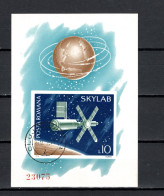 Romania 1974 Space, Skylab S/s Imperf. CTO -scarce- - Europa