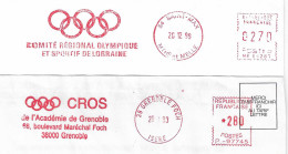 1993 2 EMA "Comité Régional Olympique Et Sportif" De L'Académie De Grenoble Et De Lorraine (n° P 97745 / NE 64281) - Autres & Non Classés