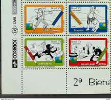 C 1873 Brazil Stamp International Biennial Of Comics Literature 1993 Complete Series Vignette Correios - Neufs