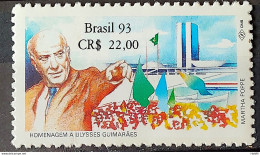 C 1863 Brazil Stamp Ulysses Guimaraes Politics Brasilia National Congress 1993 - Ungebraucht