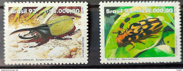 C 1840 Brazil Stamp Fauna Environment Insect Beetle 1993 Complete Series - Unused Stamps