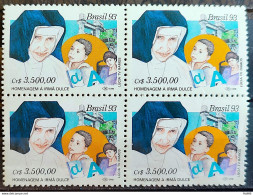 C 1829 Brazil Stamp Sister Dulce Religion 1993 Block Of 4 - Ungebraucht