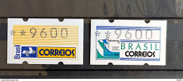 BRAZIL Stamp Label Automato 9600 Brasiliana Logomarca ECT 1993 Rarity Etichetta ATM - Unused Stamps