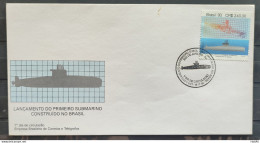 Brazil Envelope FDC 603 1993 Submarino Military Tamoio CBC RJ - FDC
