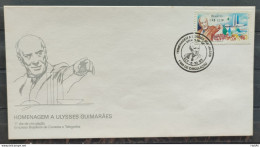 Brazil Envelope FDC 596 1993 Ulysses Guimaraes Brasilia National Congress CBC DF - FDC