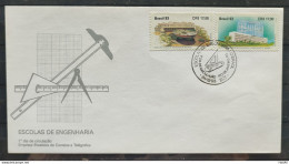 Brazil Envelope FDC 594 1993 ENGINEERING SCHOOL EDUCATION CBC RJ 02 - FDC