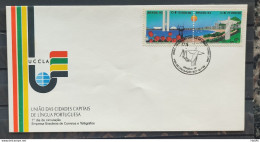 Brazil Envelope FDC 591 1993 Capitals Of Portuguese Language Brasilia CBC DF 01 - FDC