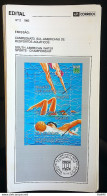 Brazil Brochure Edital 1993 02 Aquatic Sports Swimming Without Stamp - Cartas & Documentos