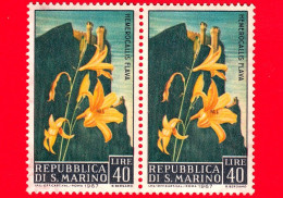 Nuovo - MNH - SAN MARINO - 1967 - Fiori - 3ª Emissione - Hemerocallis Flava - 40 - Unused Stamps