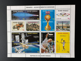 Guiné-Bissau Guinea Guinée 1986 Mi. 897 - 913 Events Tennis Comète Halley Comet Olympic Games Football World Cup Car - Guinea-Bissau