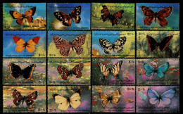 Libyen Libya 1981 - Mi.Nr. 922 - 937 - Postfrisch MNH - Tiere Animals Schmetterlinge Butterflies - Vlinders