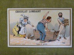 Dans Le Pétrin - Chocolat Lombart - Chromo Illustrée Humoristique - Lombart