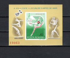 Romania 1980 Space, Olympic Games Moscow S/s Imperf. MNH - Europa