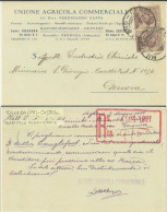 VOGHERA -CASTEGGIO -PAVIA -UNIONE AGRICOLA COMMERCIALE 1927 ANNULLO FERROVIARIO - Pavia