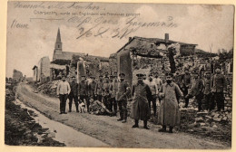 Cpa Soldats Allemands Ruines Village Chauvoncourt - Guerre 14-18 WW1 Feldpost - Other & Unclassified