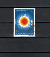 Romania 1981 Space, Planets Stamp Imperf. From S/s CTO - Europa