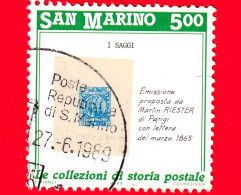 SAN MARINO - Usato - 1989 - Invito Alla Filatelia - 2ª Emissione - I Saggi  - 500 - Gebraucht