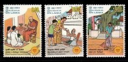 (1130) Sri Lanka  Culture / Religion / Temples / Vesak / 2017  ** / Mnh  Michel 2146-48 - Sri Lanka (Ceilán) (1948-...)