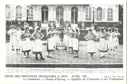 Groupe D' EPERNAY à La Fête Des Provinces Françaises à NICE - Quadrille Des Vigneronnes Et Des Vendangeuses - Epernay