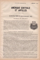 COSTA-RICA 4 Pages Annuaire Commerce DIDOT-BOTTIN 1905 étranger Amérique Du Sud San José Cartago Heredia Etc... - Documentos Históricos