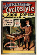 H1362 - TOP Cyclostyle Druckmaschine Werbekarte Werbung Plakat - Gavel Verlag - Advertising