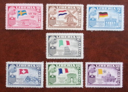 LIBERIA 1958 - EUROPESE TOER VAN PRESIDENT TUBMAN - MNH - Liberia