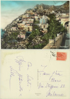 POSITANO -SALERNO -PANORAMA -ACQUERELLATA - Salerno