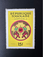 Togo 1991 Mi. 2 15F Dienstmarke Service Officiel Drapeau Fahne Flag Armoiries Coat Of Arms - Togo (1960-...)